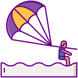 parasailing ikona