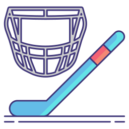 Hockey equipment icon