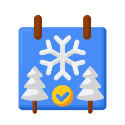 temporada de invierno icono