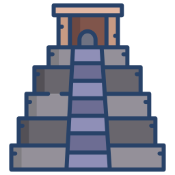 Maya pyramid icon