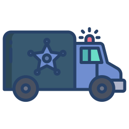 furgone della polizia icona
