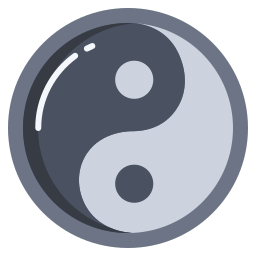 ying yang icono