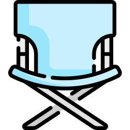 Camp chair icon