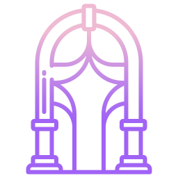 Wedding arch icon