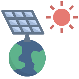 celle a energia solare icona