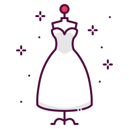 Bride dress icon