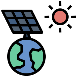 célula solar Ícone