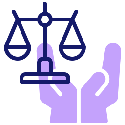 Justice scale icon