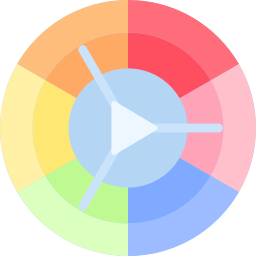 roda de cores Ícone