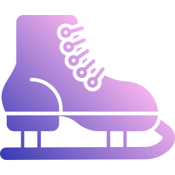 Ice skating shoes icon