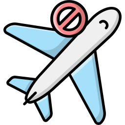 旅行禁止 icon