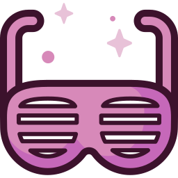 Party glasses icon