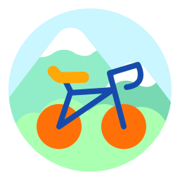 bicicleta de montanha Ícone