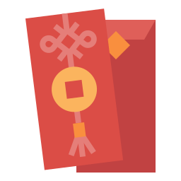 rode envelop icoon