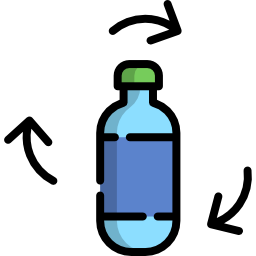 bottiglia di riciclaggio icona