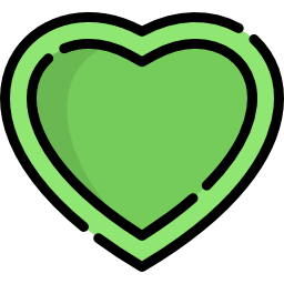 Green love icon