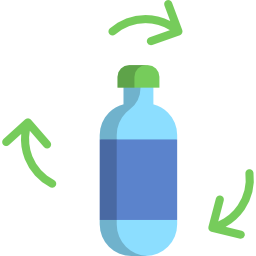 bouteille de recyclage Icône