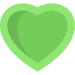 Green love icon