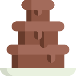 Chocolate fountain icon