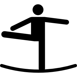 Tightrope walker icon