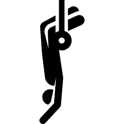 Trapeze artist icon