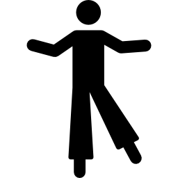 Stilt walker icon