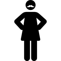 Бородатая женщина иконка