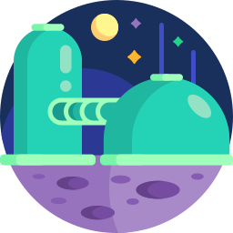 Space colony icon
