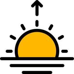 lever du soleil Icône