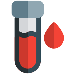 Blood sample icon