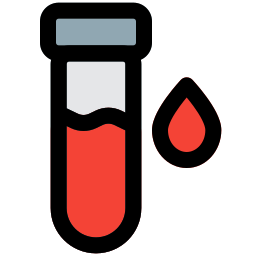 Blood sample icon