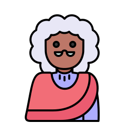 oude vrouw icoon