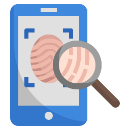 Fingerprint scan icon