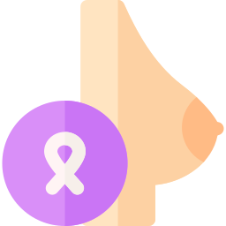 cáncer de mama icono
