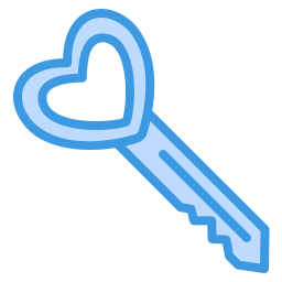 chave do amor Ícone