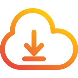 Cloud download icon