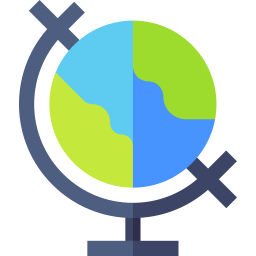 Earth globe icon