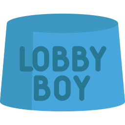 lobby jongen icoon
