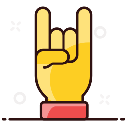 Rock on icon