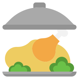 Roast chicken icon