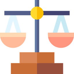 Justice scale icon