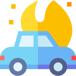 燃えている車 icon