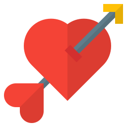flecha de amor icono