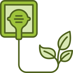 Green energy icon