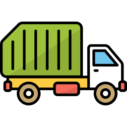 Garbage truck icon