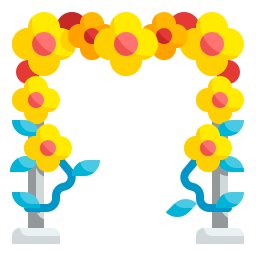 Floral design icon