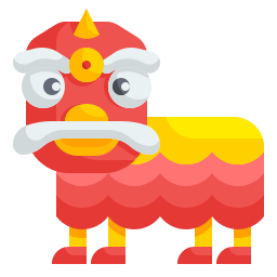 Lion dance icon