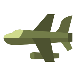 Military aircraft icon