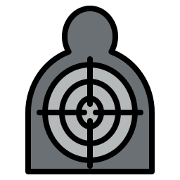 Shooting target icon