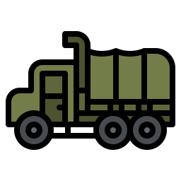 Military truck icon